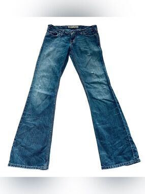 BKE Buckle Jeans Women's 27 X 33.5 XL Blue Sabrina Low Rise Rocker Cotton Denim